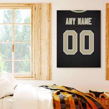 New Orleans Jersey Custom Canvas Print Wall Art for Boy Girl Men Women Football Personalized Canvas Art